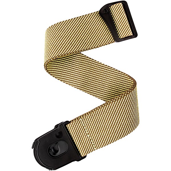 D'Addario 50 mm Nylon Guitar Strap, Planet Lock, Tweed Tweed 2 in.