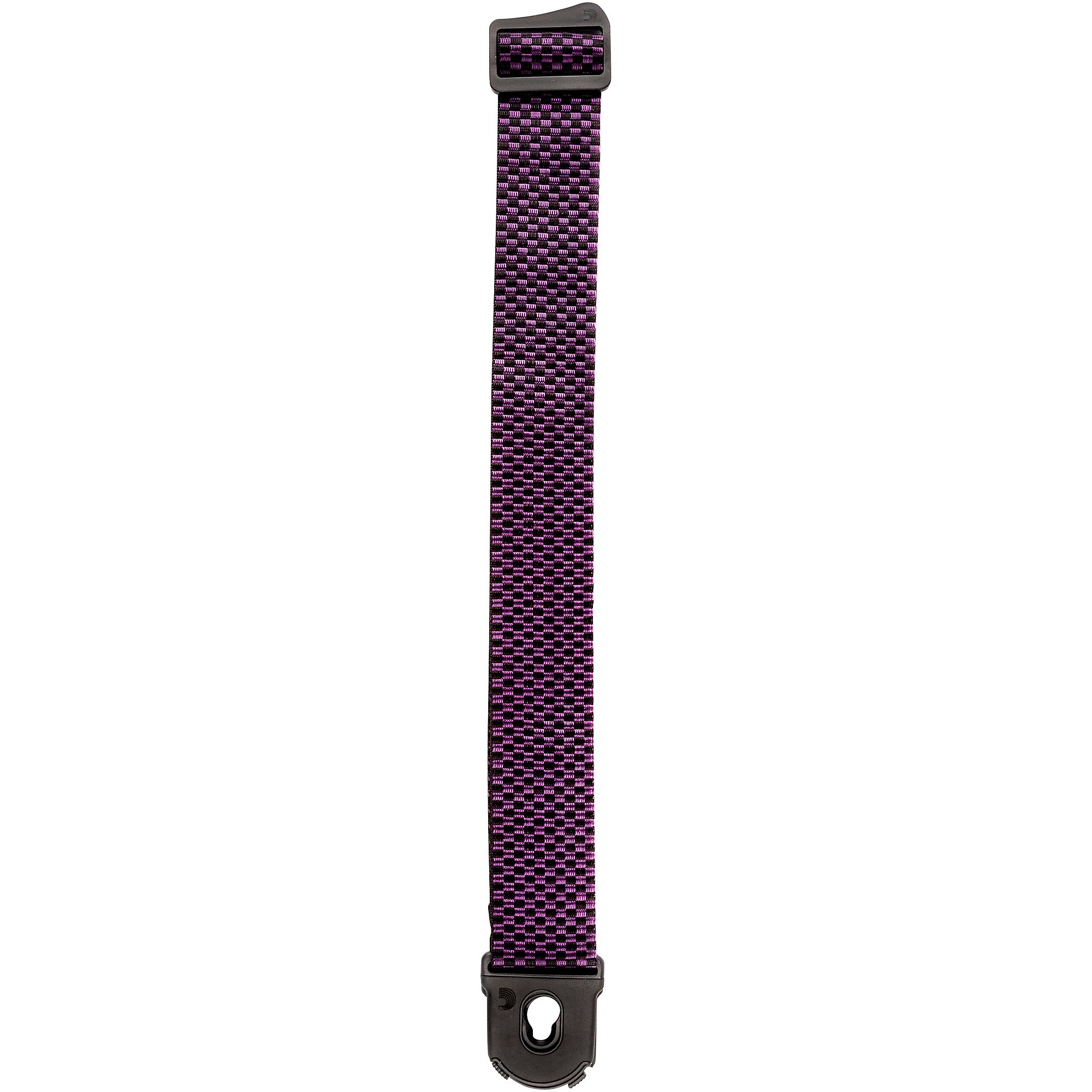 D'Addario 50 mm Nylon Guitar Strap Purple Checkers 2 in