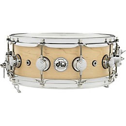 DW Super Solid Maple Super-Sonic Snare Drum 14 x 5.5 in. Satin Natural