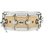 DW Super Solid Maple Super-Sonic Snare Drum 14 x 5.5 in. Satin Natural thumbnail