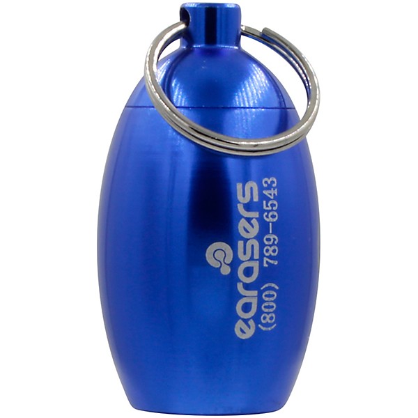 Earasers Medium Musicians Plugs and Carrying Case Bundle Blue
