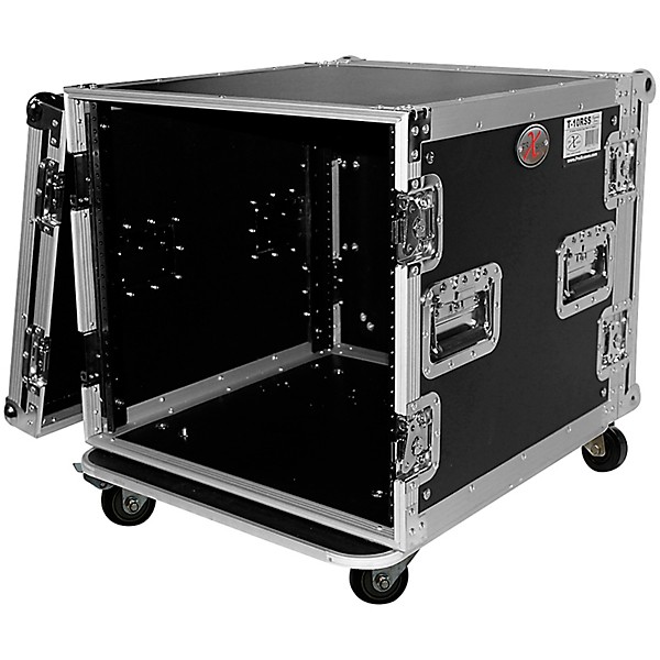 ProX T-10RSS 10U 10-Space Amp Rack Mount ATA Flight Case 19" Depth with Casters