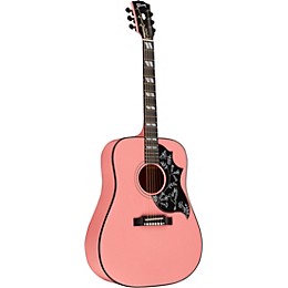 Gibson 2018 Limited Edition Hummingbird Acoustic-Electric Guitar - Techno Pink Pink