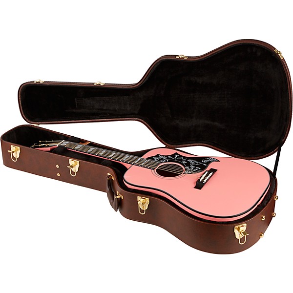 Gibson 2018 Limited Edition Hummingbird Acoustic-Electric Guitar - Techno Pink Pink