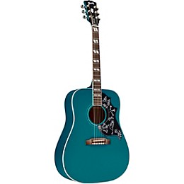 Gibson 2018 Limited Edition Hummingbird Big Sky Blue Acoustic-Electric Aqua Blue
