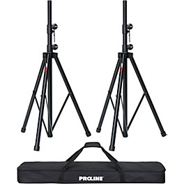 Proline SPS502 Speaker Stand 2-Pack With Carrying Bag