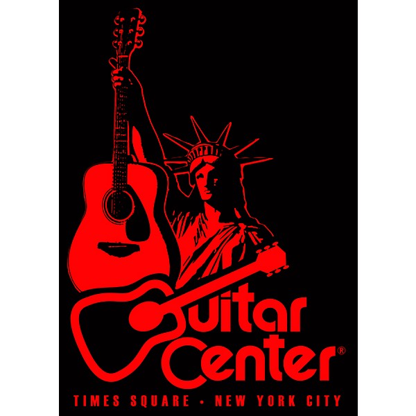 Guitar Center New York Statue of Liberty - Red/Black Sticker