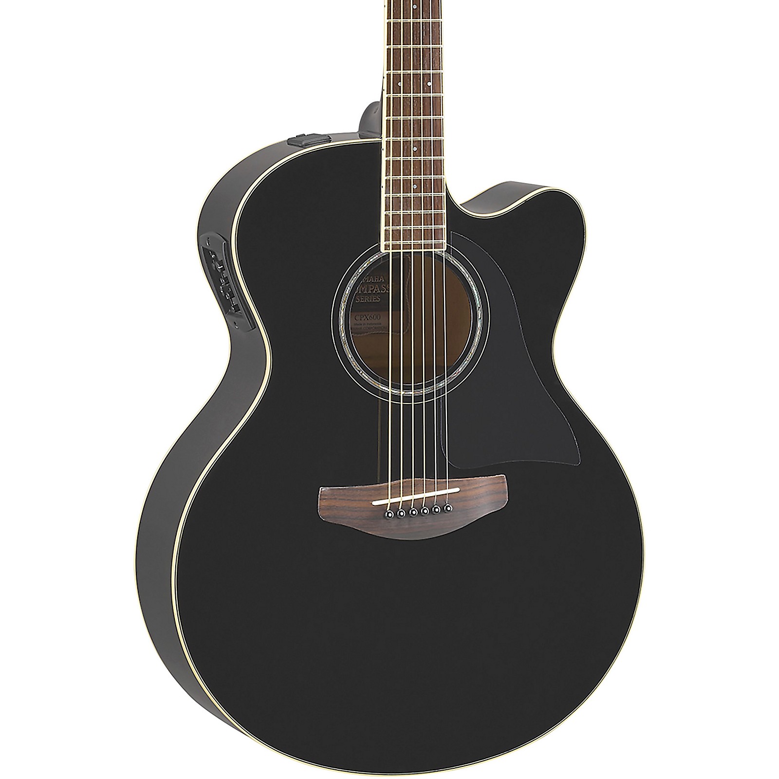 Yamaha CPX600 Medium Jumbo Acoustic-Electric Guitar Black | Guitar