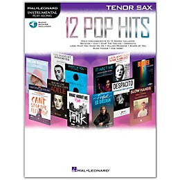 Hal Leonard 12 Pop Hits for Tenor Sax Book/Audio Online