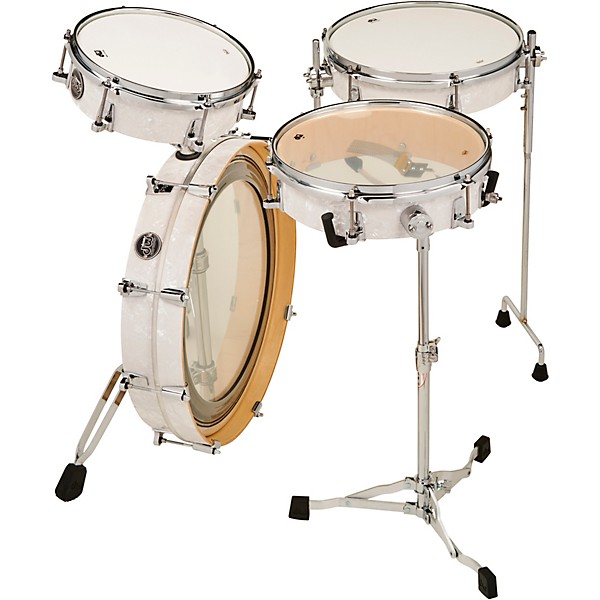 Open Box DW Performance Series 4-Piece Low Pro Travel Shell Pack Level 1 White Marine Pearl