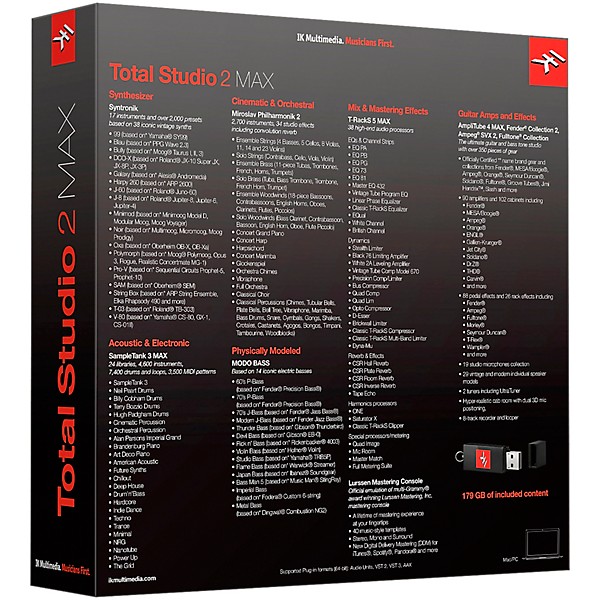 IK Multimedia Total Studio 2 MAX Upgrade from Any MAX product