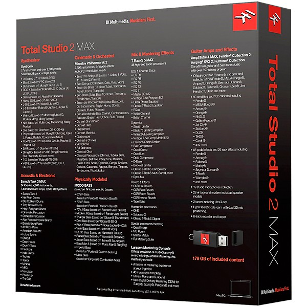 IK Multimedia Total Studio 2 MAX Upgrade from Any MAX product