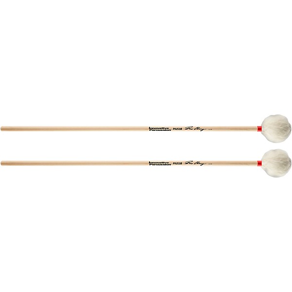 Innovative Percussion Medium General Marimba Mallets with Birch Handle White Yarn Medium