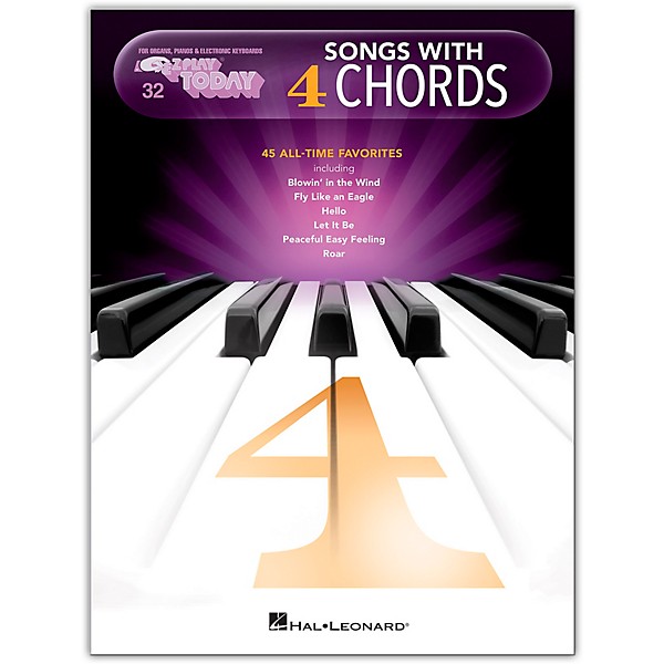 Hal Leonard Songs with 4 Chords E-Z Play Today Volume 32