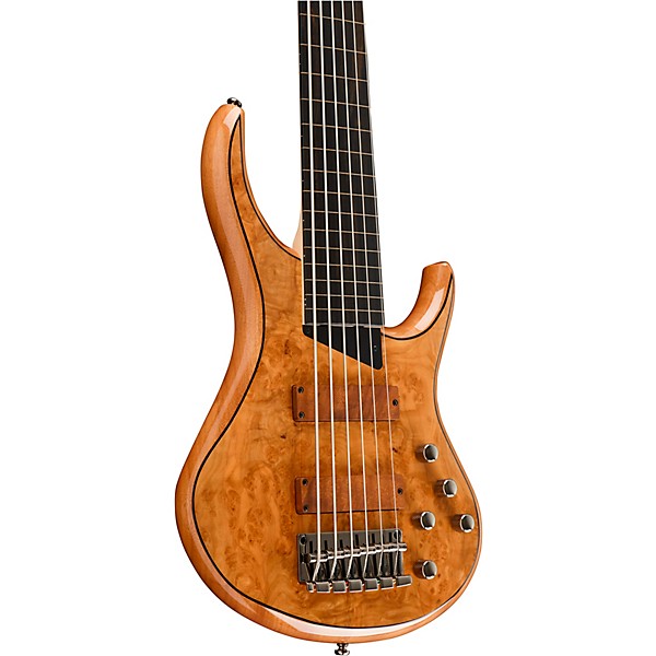 MTD Kingston Z6 6-String Fretless Ebony Fingerboard Electric Bass Guitar Natural