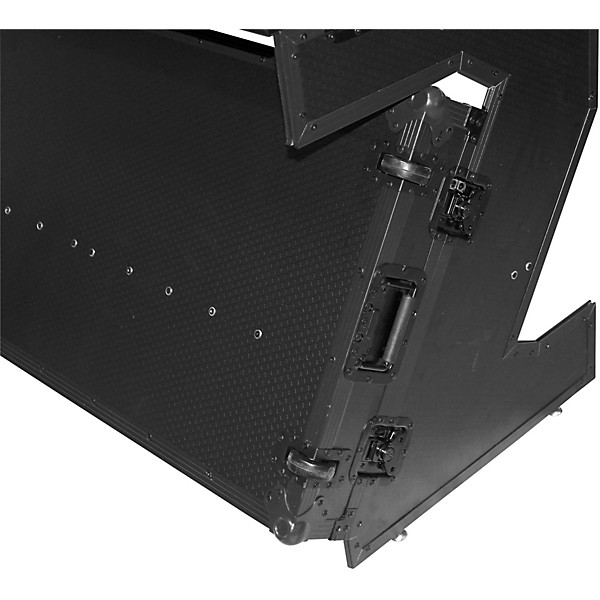 ProX Portable Z-Style Dj Table Flight Case - Black/Black (XS-ZTABLEBL) Black on Black Black