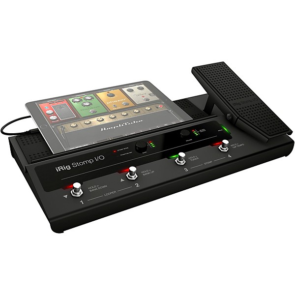 Open Box IK Multimedia iRig Stomp I/O USB Pedalboard Controller Level 2 Regular 190839651150