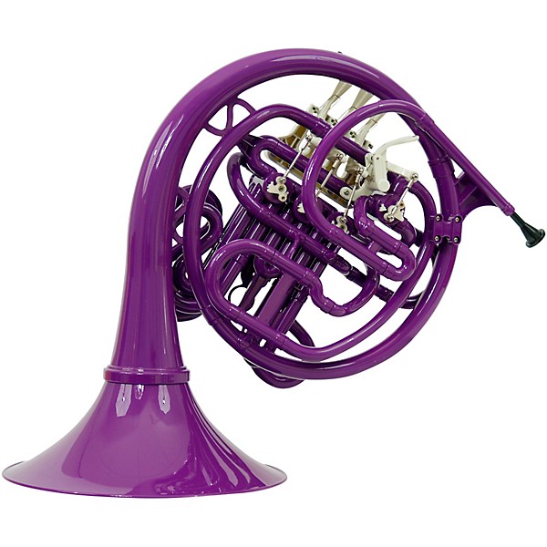 Cool Wind CFH-200BK Series Plastic Double French Horn Purple Fixed Bell
