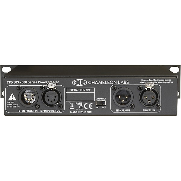 Open Box Chameleon Labs CPS503PWR 500 Series Single Powered Rack Level 1