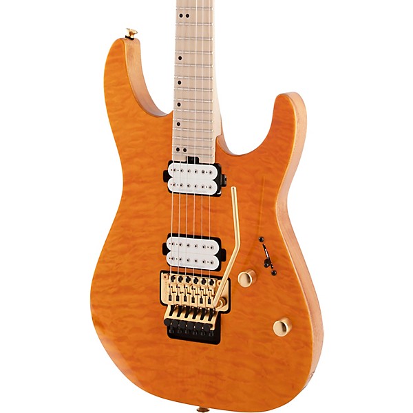 Charvel Pro-Mod DK24 HH FR M QM Electric Guitar Dark Amber