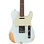 Fender Custom Shop 1963 Heavy Relic Telecaster Custom Built Electric Guitar Super Faded Aged Sonic Blue thumbnail