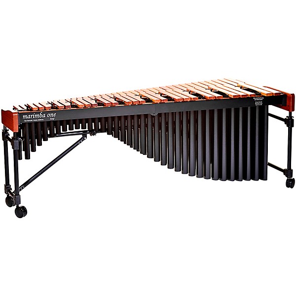 Marimba One Izzy #9504 A440 Marimba with Traditional Keyboard and Basso Bravo Resonators 5 Octave Concert Frame