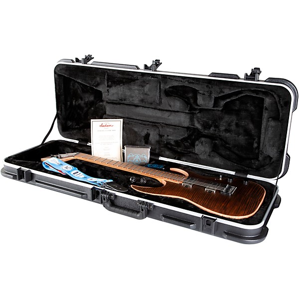 Open Box Jackson USA Signature Misha Mansoor Juggernaut HT6FM Electric Guitar Level 2 Amber Tiger Eye 197881212421