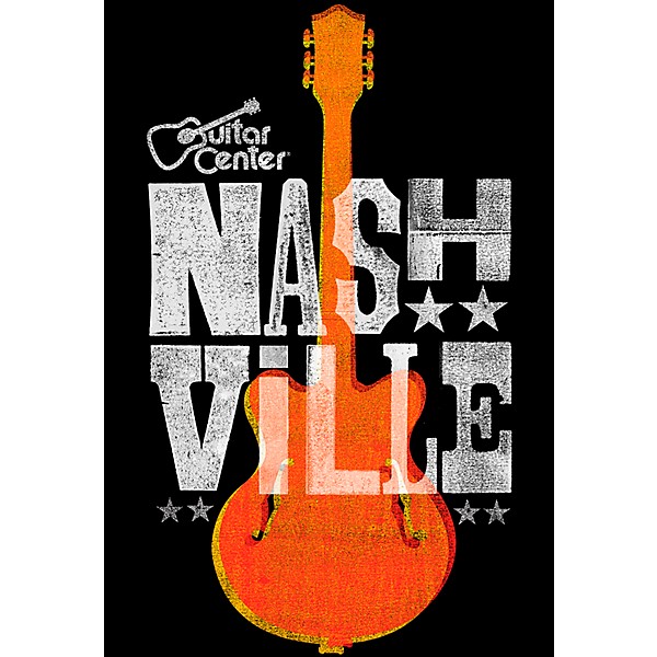 Guitar Center Nashville Guitar Graphic Sticker