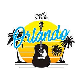 Guitar Center Orlando Guitar Sunset Graphic Magnet