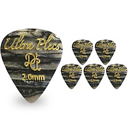 D'Andrea Ultra Plecs Black Oyster Picks 2.0 mm 6 Pack