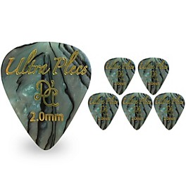 D'Andrea Ultra Plecs Abalone Picks 2.0 mm 6 Pack