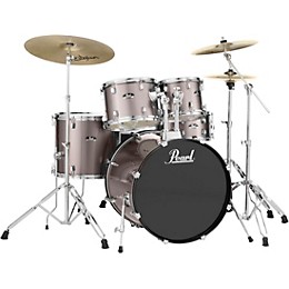 Pearl Roadshow Complete 5-Piece Drum Set with Hardware and Zildjian Planet Z Cymbals Bronze Metallic