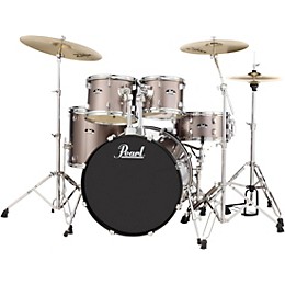Pearl Roadshow Complete 5-Piece Drum Set with Hardware and Zildjian Planet Z Cymbals Bronze Metallic
