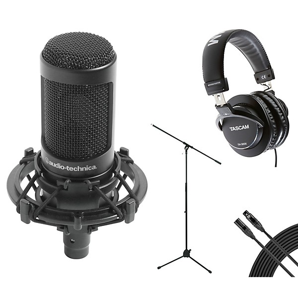 Audio-Technica AT2020 Microphone and Headphones Pack