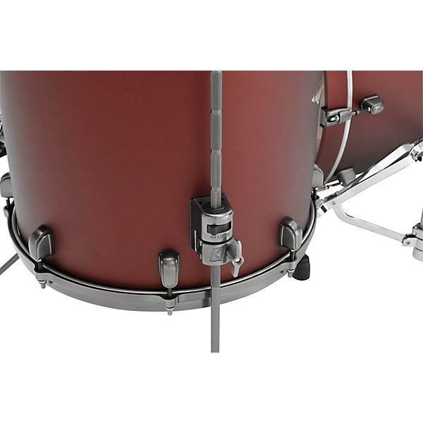 TAMA Starclassic Maple 4-Piece Shell Pack With 22" Bass Drum and Smoked Black Nickel Shell Hardware Flat Burgundy Metallic