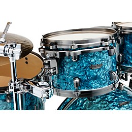 TAMA Starclassic Maple 4-Piece Shell Pack With Smoked Black Nickel Hardware and 22" Bass Drum Turquoise Pearl