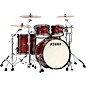 TAMA Starclassic Maple 4-Piece Shell Pack With Smoked Black Nickel Hardware and 22" Bass Drum Red Oyster thumbnail