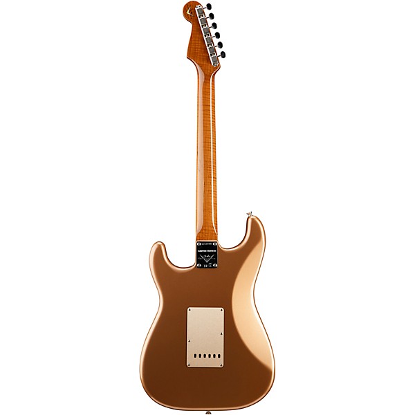 Fender Custom Shop Artisan Koa Stratocaster Electric Guitar Aged Natural Top with Aged Firemist Gold Back and Sides