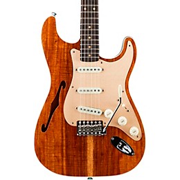 Open Box Fender Custom Shop Artisan Koa Stratocaster Electric Guitar Level 2 Aged Natural Top with Aged Teal Green Back and Sides 194744511189