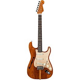 Open Box Fender Custom Shop Artisan Koa Stratocaster Electric Guitar Level 2 Aged Natural Top with Aged Teal Green Back and Sides 194744511189