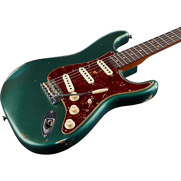 Fender Custom Shop 1960 Roasted Relic Stratocaster Electric Guitar Aged Sherwood Green Metallic