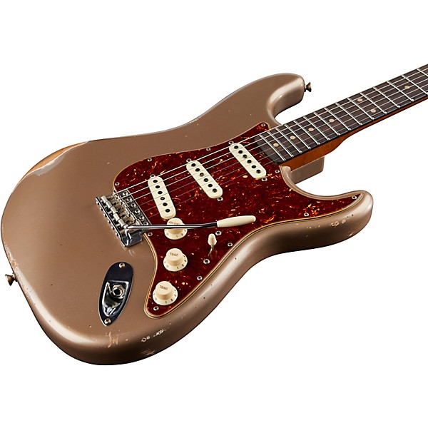 Fender Custom Shop 1960 Roasted Relic Stratocaster Electric Guitar Aged Shoreline Gold
