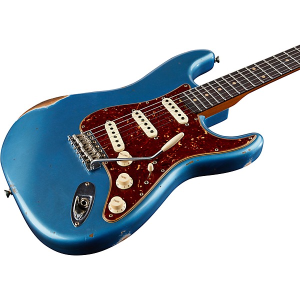 Fender Custom Shop 1960 Roasted Relic Stratocaster Electric Guitar Faded Lake Placid Blue