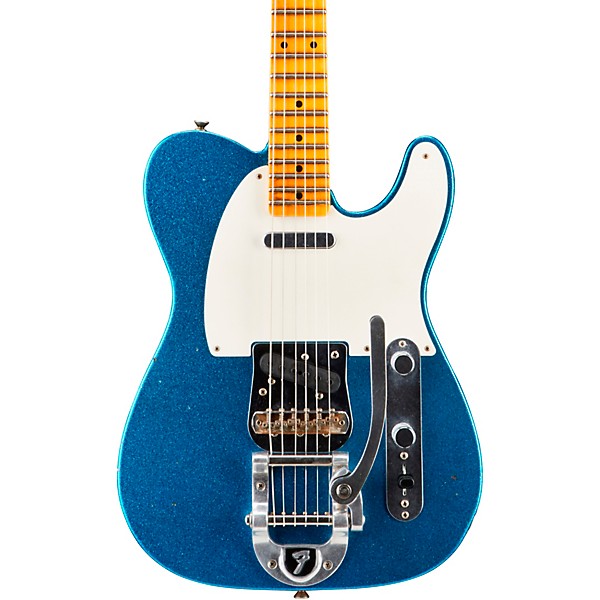 Platinum Fender Custom Shop Aged Blue Sparkle | Guitar Center