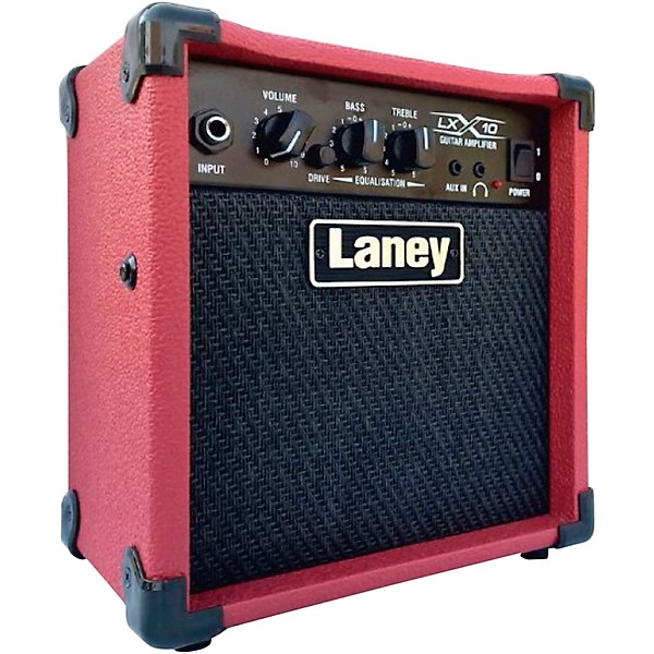Open Box Laney LX10 RD 10W 1x5 Guitar Combo Amp Level 1 Red