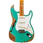 Fender Custom Shop 1956 Heavy Relic Thinline Stratocaster Electric Guitar Sea Foam Green Sparkle thumbnail