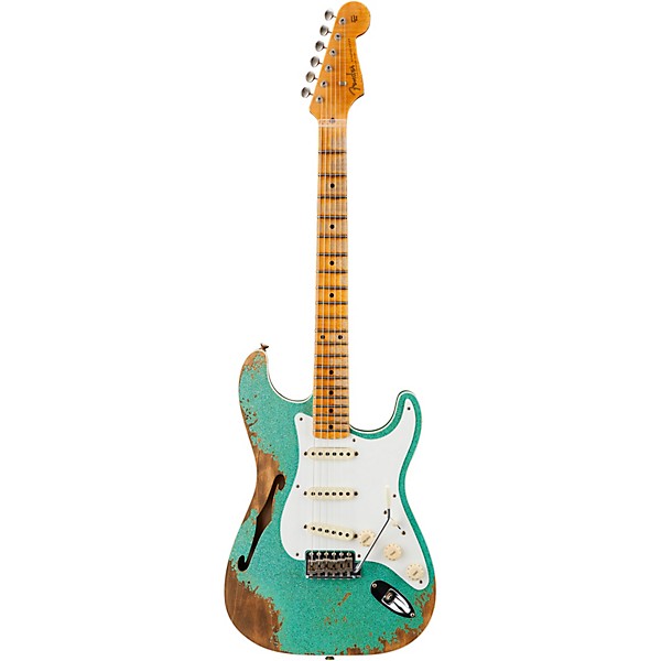 Platinum Fender Custom Shop 1956 Heavy Relic Thinline Stratocaster