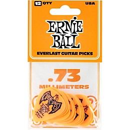 Ernie Ball Everlast Delrin Picks 12 Pack .73 mm 12 Pack