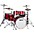 ddrum Dios 5-Piece Shell Pack Cherry Red Sparkle ddrum Dios 5-Piece Shell Pack Cherry Red Sparkle