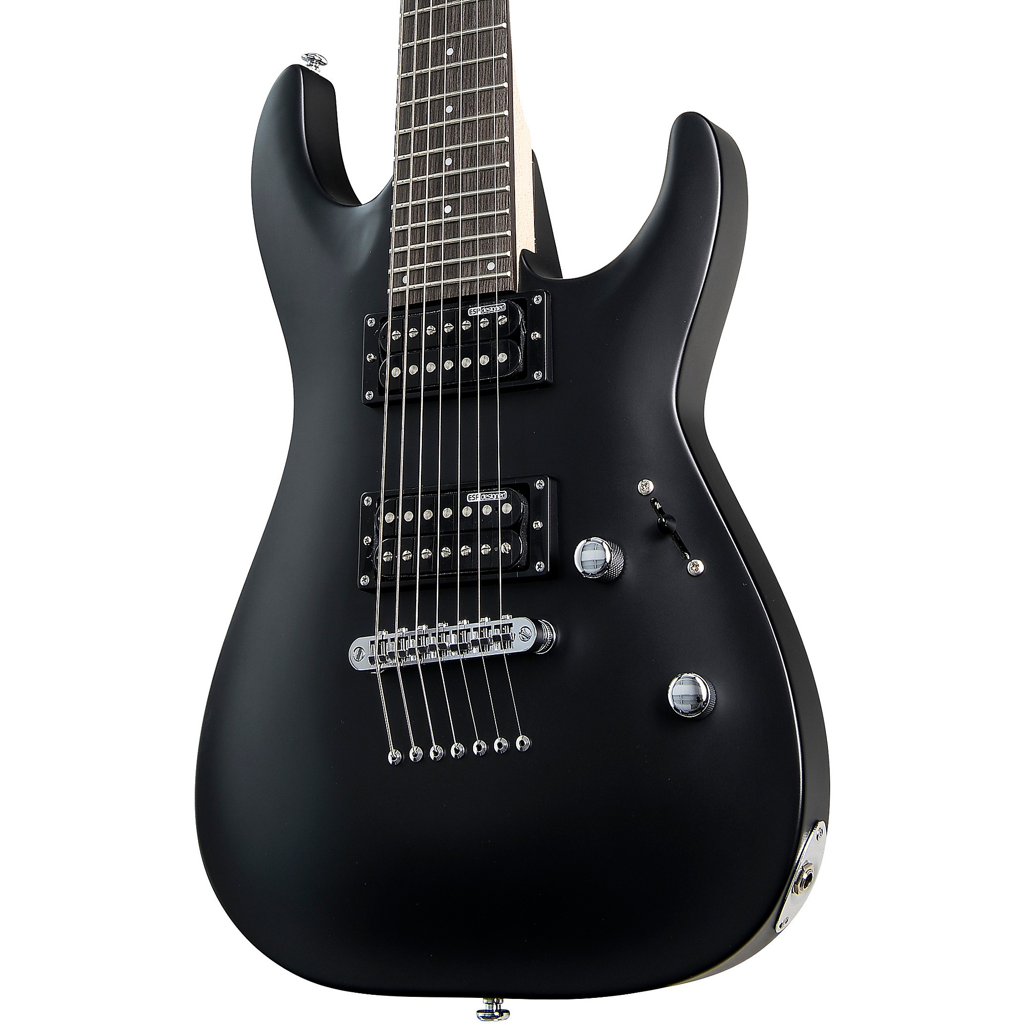 ESP LTD MH-17 7-String Electric Guitar Satin Black | Guitar Center